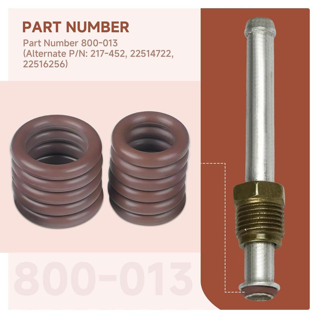 Fuel Line O-Ring Kit Compatible with 800-013 – Viton FKM Fuel O Rings for 5/16" & 3/8" Quick Connect Fittings – 20 Pack Replacement for 217-452,