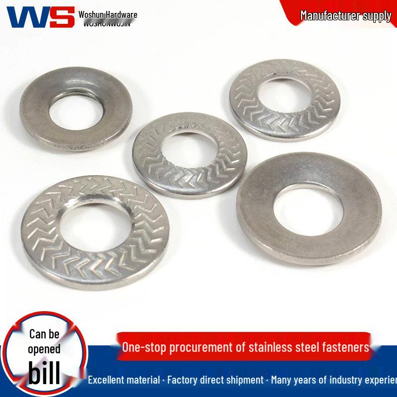 316 Stainless Steel French Washer Lock Washer with Lightning Pattern