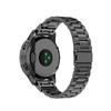 For Garmin Quatix 7 Pro/Fenix 5/5 Plus/6/6Plus/7 Stainless Steel Watch Band Three-bead Wrist Strap Replacement