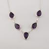 Amethyst Gemstone 925 Sterling Silver Necklace, Handmade Amethyst Jewelry, Christmas Jewelry RN-1-16