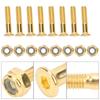 MS33018 Aluminium Alloy Professional Durable 25mm Skateboard Nail with Nut AccessoryGolden