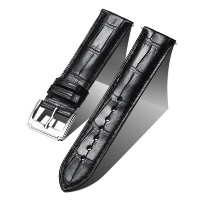 Curea de ceas din piele Curea de ceas din piele naturală, realizată manual, model din piele de crocodil, curea de înlocuire, unisex, cu eliberare rapidă Watchist Classic