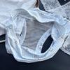 Plus Size Women's Summer Ice Ribbon Breathable Comfort High Bounce Mid Waisted Briefs
