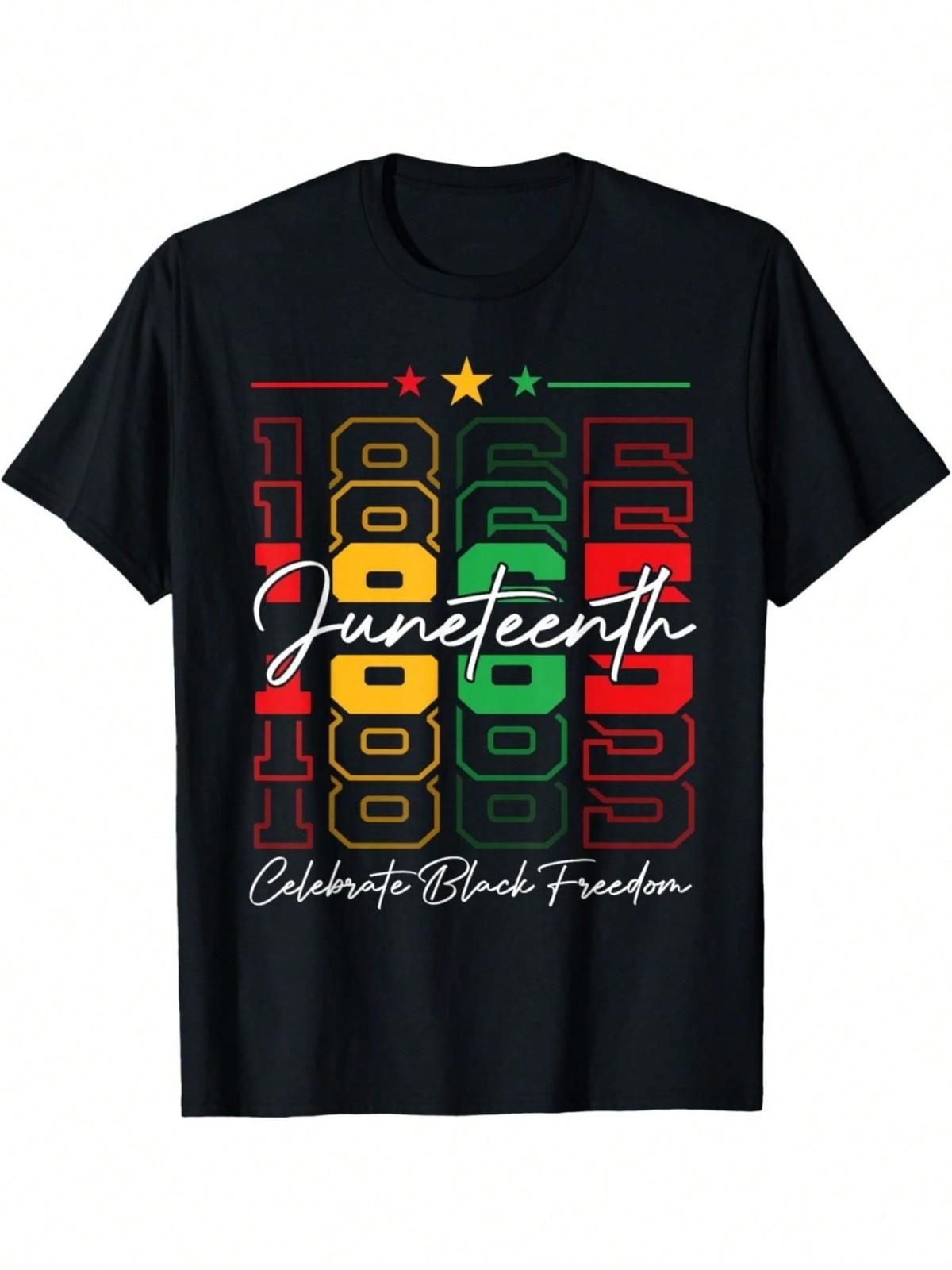 Juneteenth 1865 Celebration T-Shirt - Casual Tee With Juneteenth 1865 Graphic S