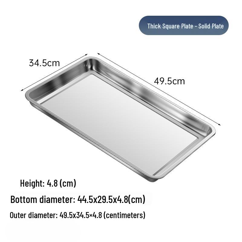 

Stainless Steel Rectangular Multi-purpose Tray