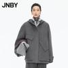 JNBY 2025 Winter Loose Hooded Wool Coat