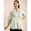 Indisches Bollywood Freizeitkleidung Oberteil Kurti Set Damen Designer Ethnisch Kurta Set Kleid