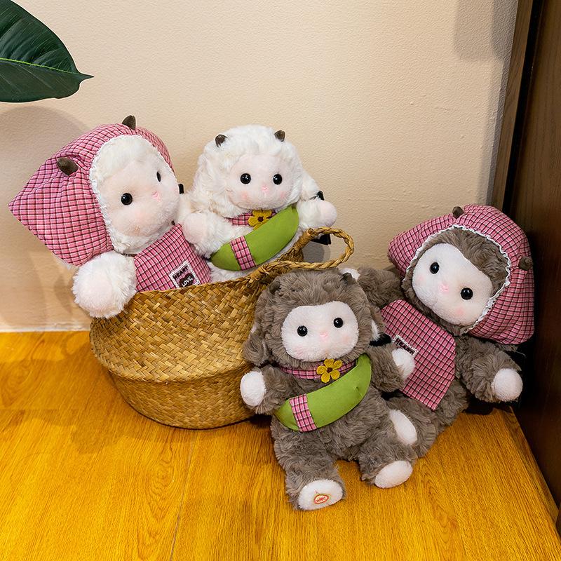 Hug Baby Sheep Plush Toy: Cute Cartoon Cushion for Kids