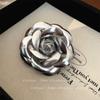 Spilla Elegante Camelia in Pelle 2024 - Spilla Floreale Stile Francese per Abbigliamento