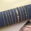 10 Pcs Dainty Gold Color Chain Bracelets Set for Women Gold Plated Link Chain Bracelets for Women Trendy Stackable Jewelry Gifts