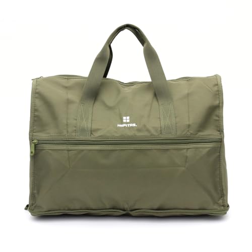 Hapitas Foldable Boston Bag, Carry-On, H0002 435. Logo Khaki