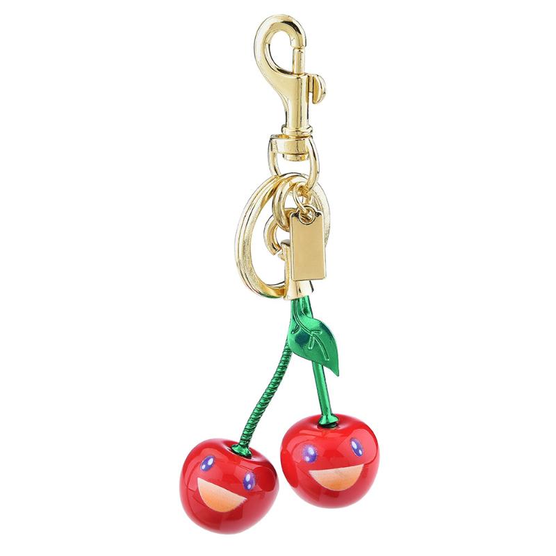 Smiling Cherry Keychain Cherries Bag Pendant Keyring Backpack Decoration Accessories Gifts Women Men Car Key Chains