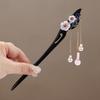 Tassel Chinese Style Hairpin Wood Hanfu Headwear Classical Sandalwood Hair Stick  Girls