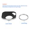 Haoge 39mm Square Metal Lens Hood with Shade and Cap for Leica Rangefinder Cameras with 39mm E39 Filter Thread Silver LH-W39P Screw-in Hollow-Out