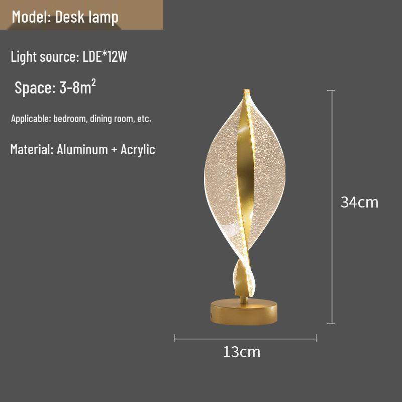 

Minimalist Acrylic Bedside Lamp with Three-Color Light Three-color dimming