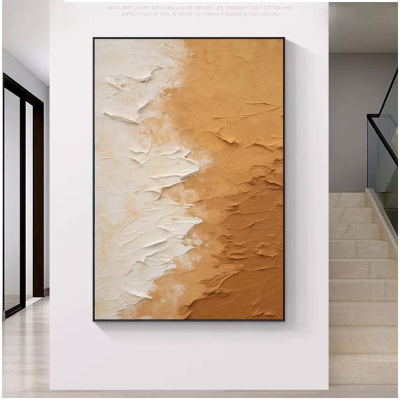 Colorful Abstract Oil Canvas Wall Art for Living Room & Bedroom - Frameless