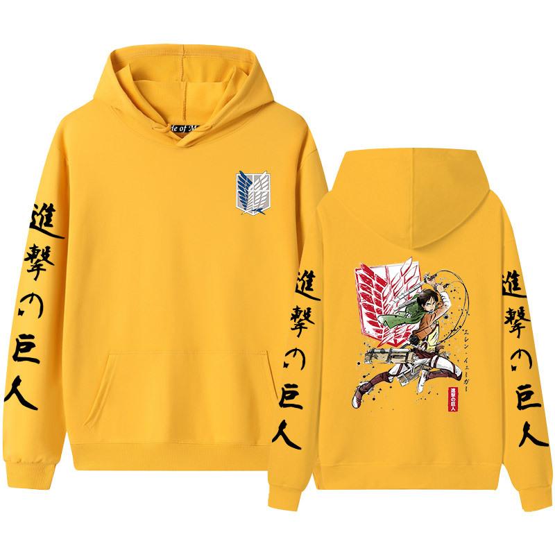 Мужские и женские толстовки с капюшоном и толстовки для пар Advancing Giant Alan Yeager — фото 14