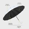 Mido 16-Rib Gradient Long Handle Windproof Sun/Rain Umbrella