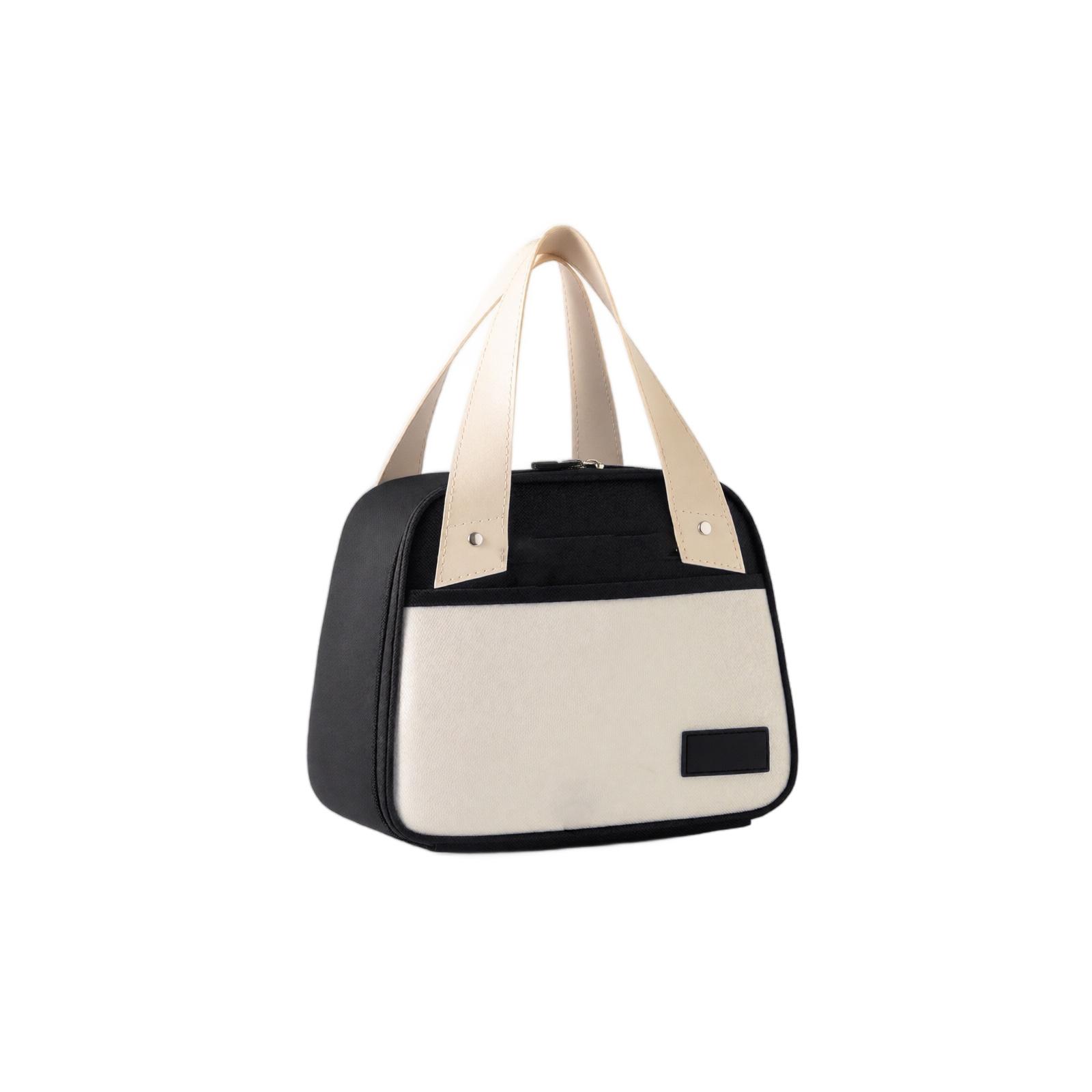 Cloth Lunch Bag, Trapezoid with Handle - Portable Lunch Cooler for Work Picnic, Reusable Lunch Box