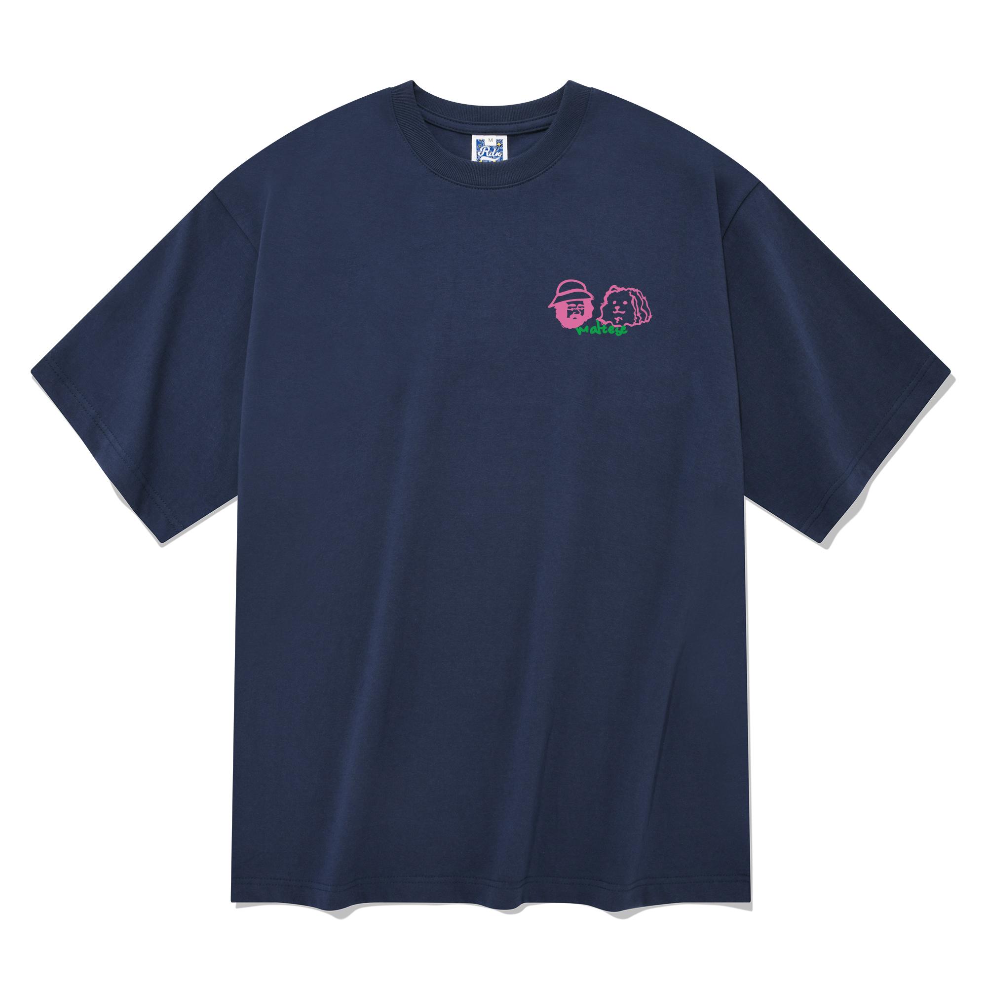Radineo Best Friends Short Sleeve T-Shirt Navy M