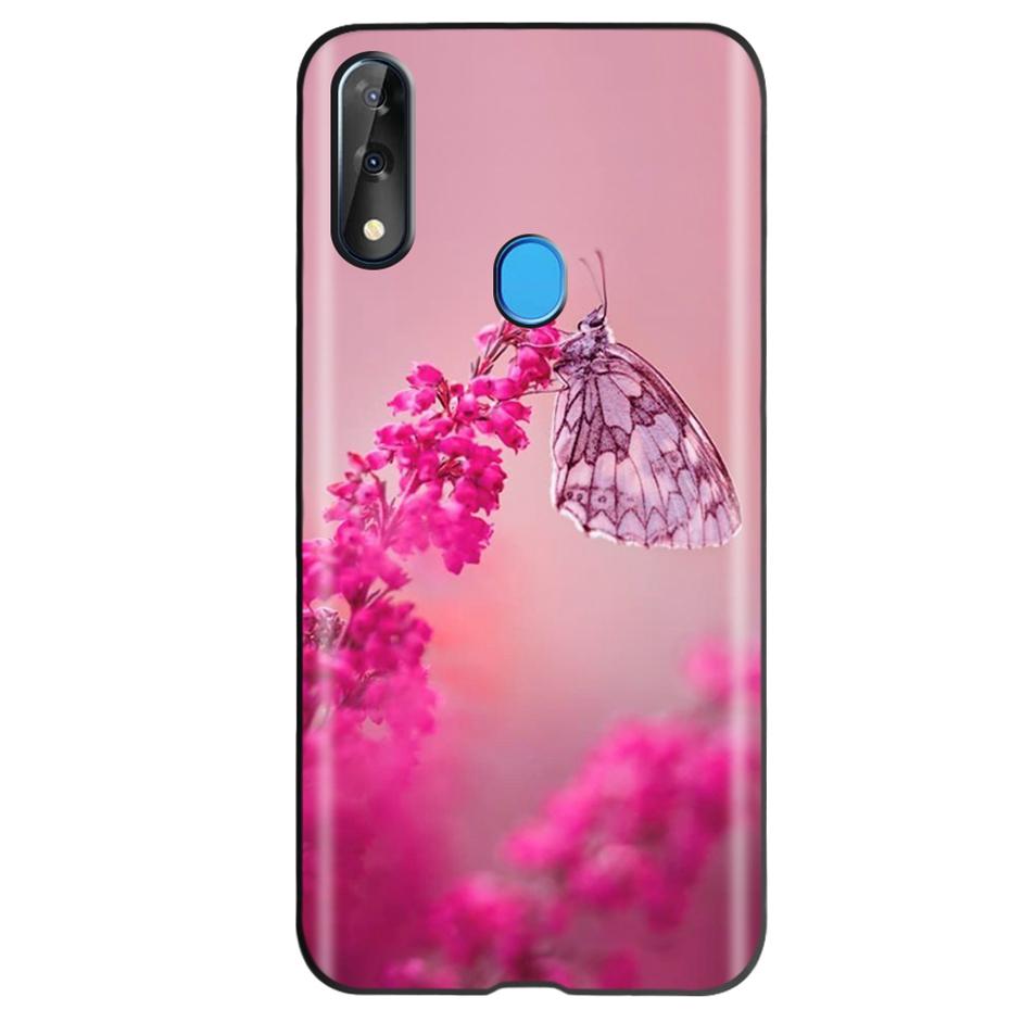 Etui do ZTE Blade V10 Modny Wzór Kwiatowy Serce Etui na Telefon do ZTE Blade V10 Vita V 10 Czarne Silikonowe Miękkie TPU Zderzak