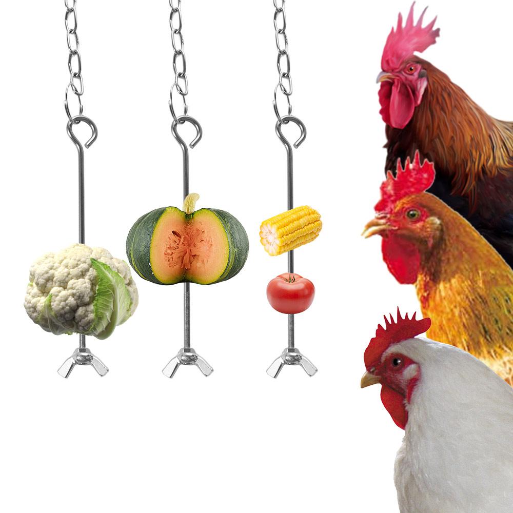 Stainless Steel Bird Cage Food Holder Adjustable Length Bird Feeder for Cage Birds