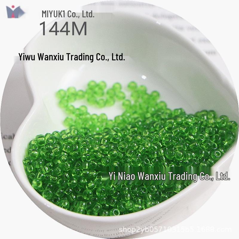 MIYUKI 3mm Transparent Glass Seed Beads for DIY Jewelry Making