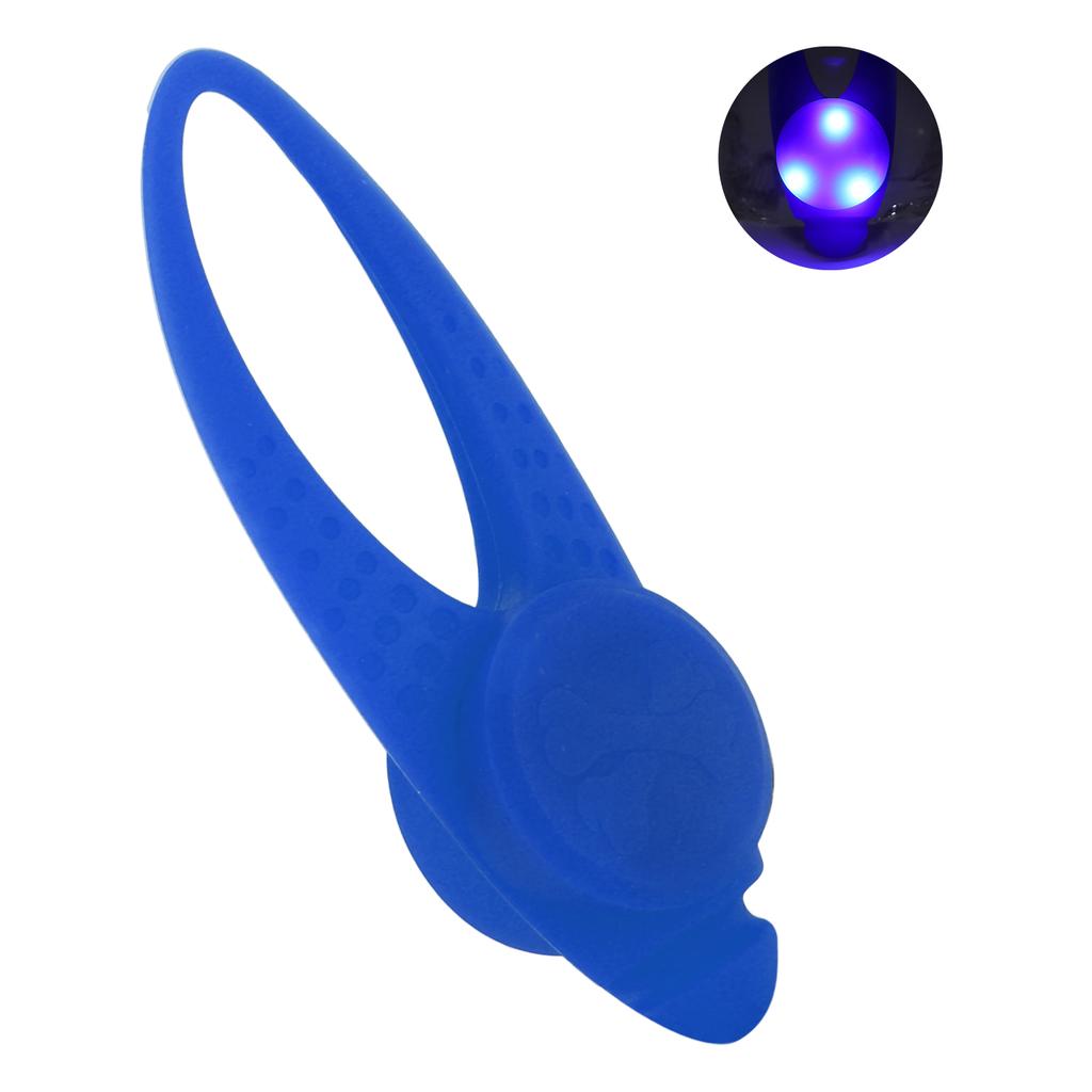 Dog Collar Pendant Light Waterproof Dog Neck Pendant LED Safety Light with Stainless Steel Clips