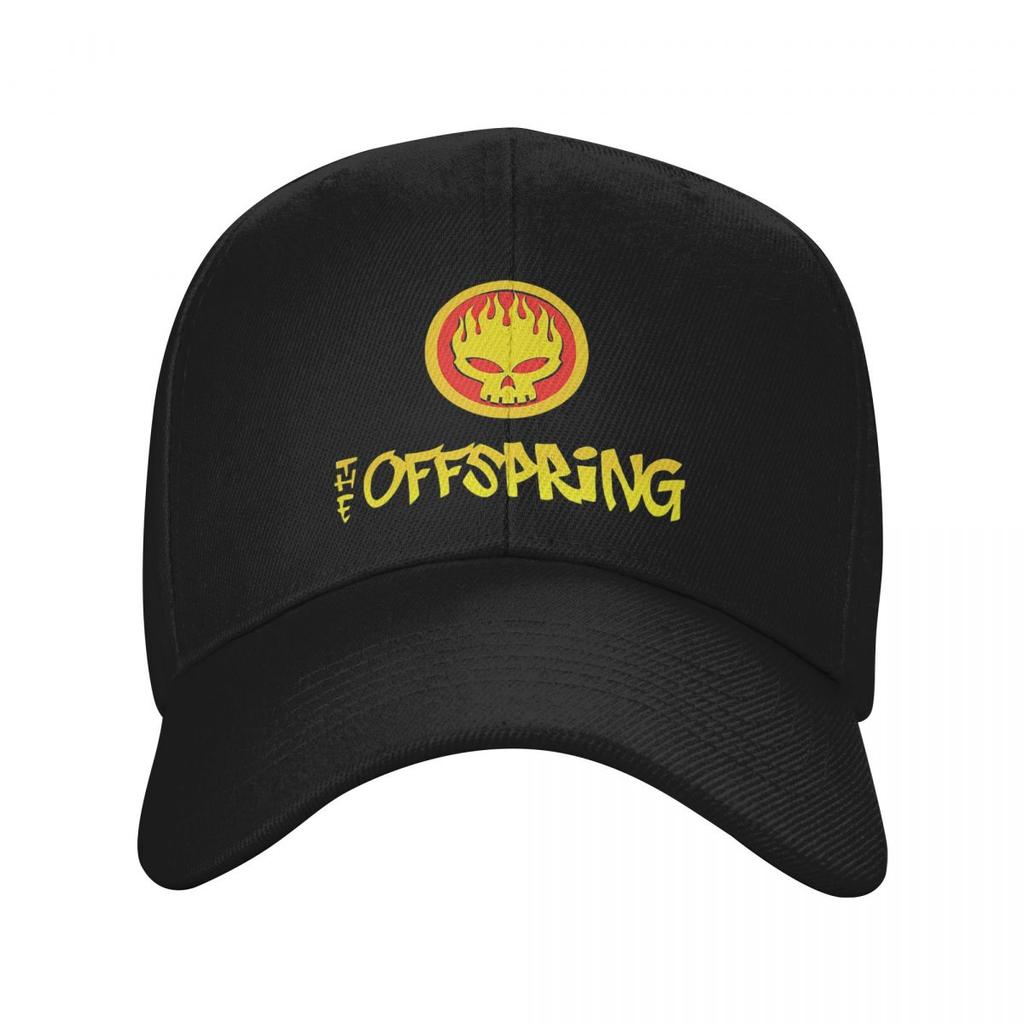 The Offspring Flammande Skalle På Cirkel Logotyp Basebollkepsar Snapback Herr Dam Mössor Casual Keps Sport Basebollkeps Keps