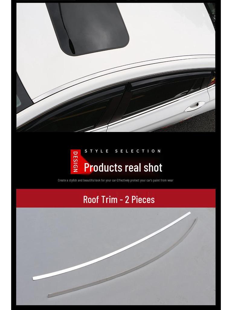 Roof Trim & Body Bright Strip for Hongqi H5 - Rain Gutter Protection & Decoration