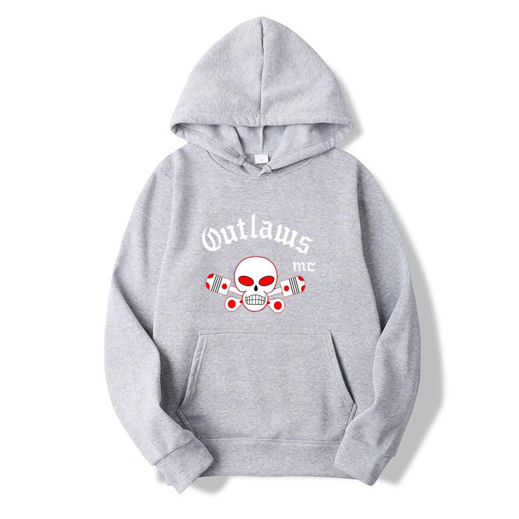 Outlaws Mc Club Hoodies Sommer Distressed Outdoor Verstellbar Baumwolle MC Hoodies