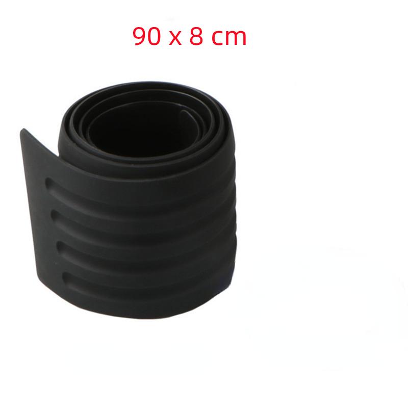 Universal Trunk Rear Guard Plate Bumper Protector Trim Anti-Kicked Scratch Protection Rubber Anti-Scratch Car Accessories 90cm Black