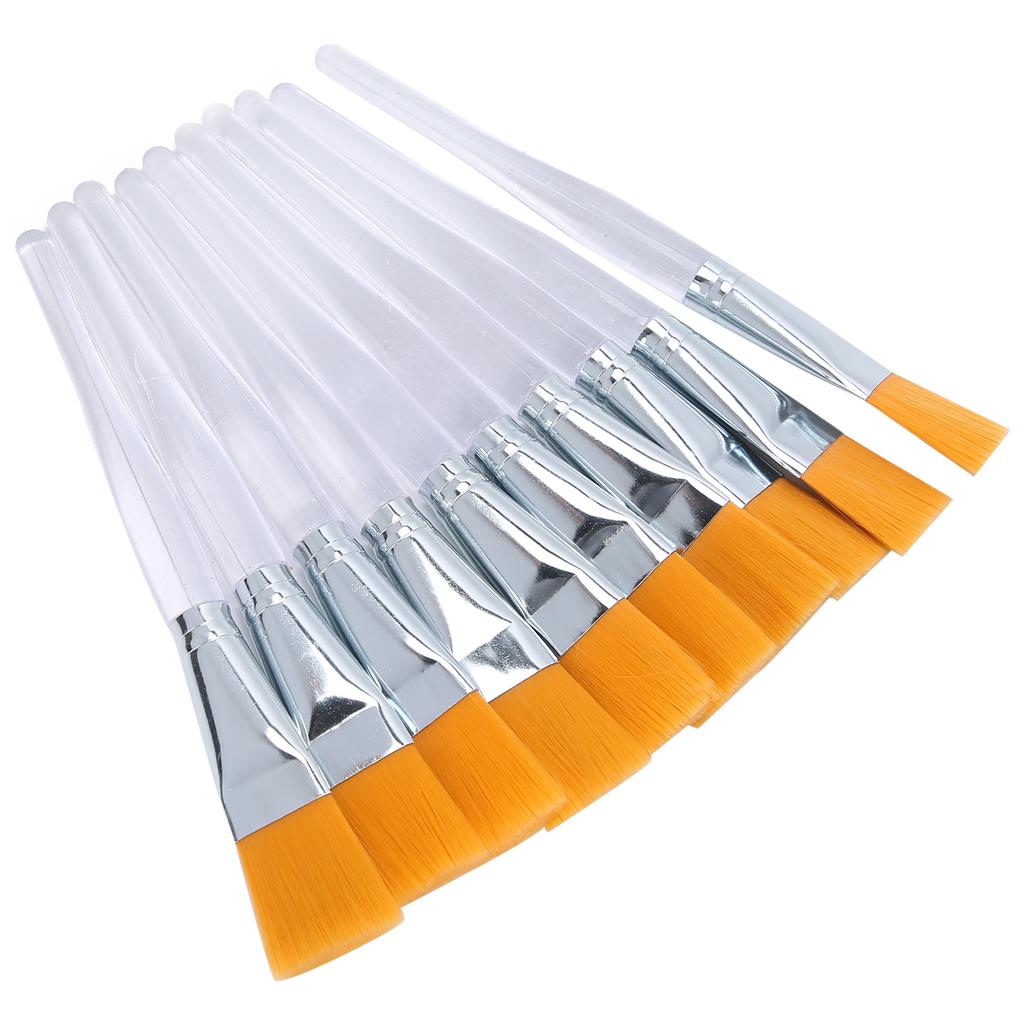 10PCS Face Mask Brush Applying Sleeping Mask Soft Applicator Brushes Plastic Handle