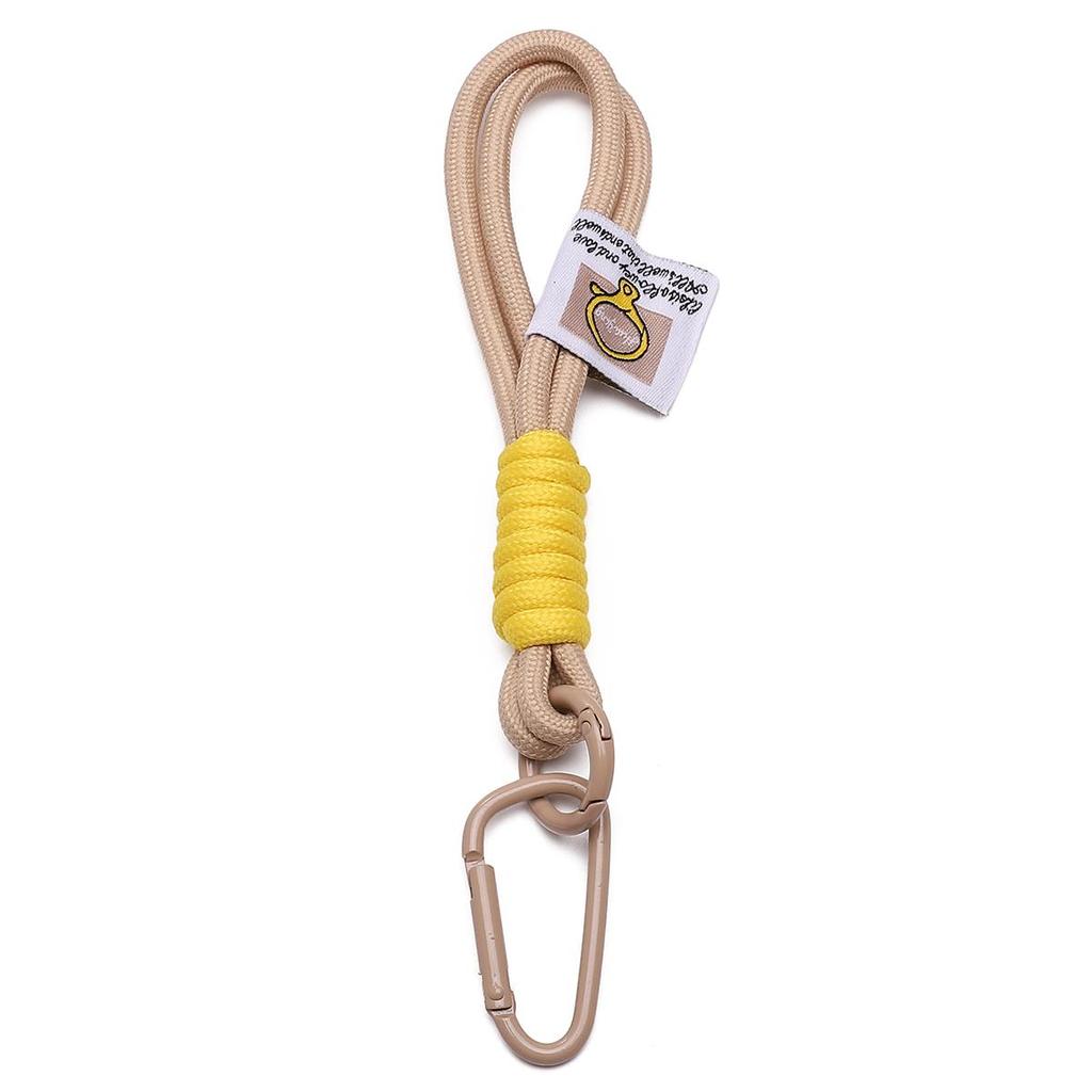 Alloy Nylon Braided Color Blocked Keychain for DIY Bag Accessories 1 Pc