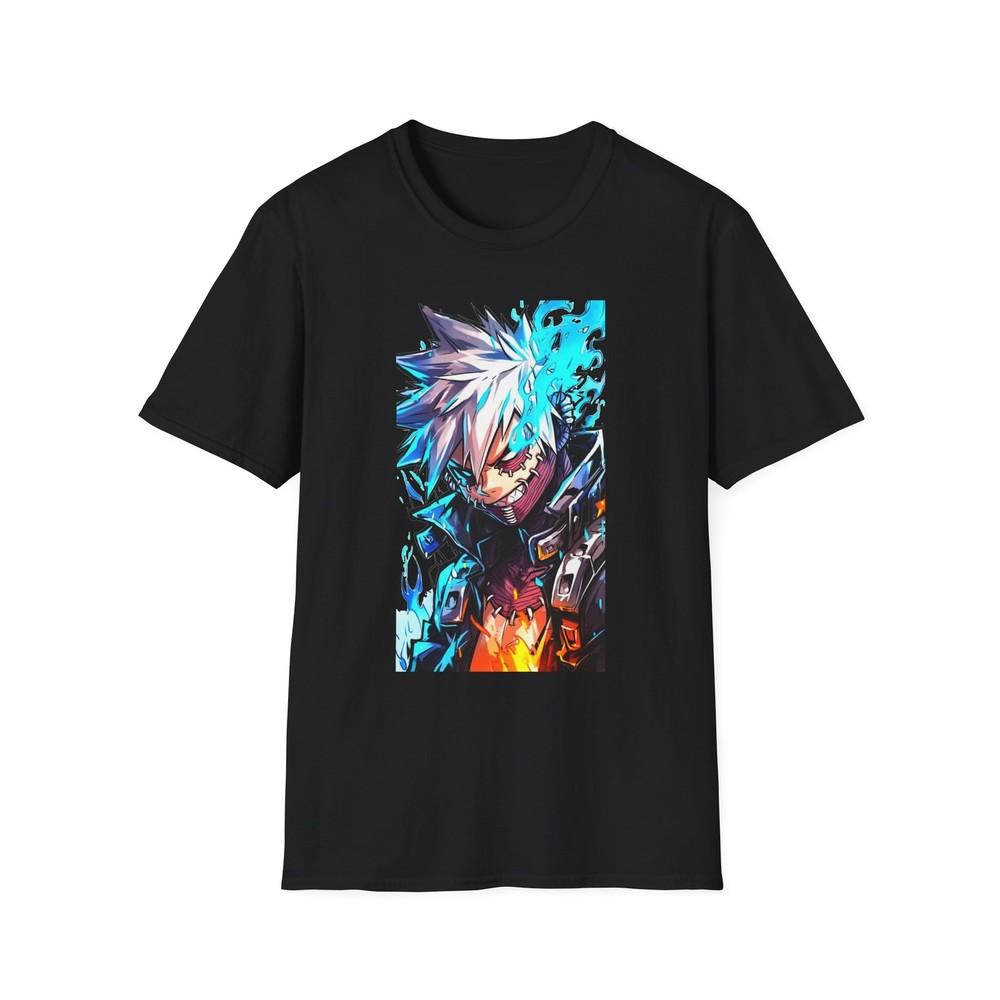Anime Soft TShirt Dabi Toya Todoroki Unisex Jl Anime Front Printed Tee
