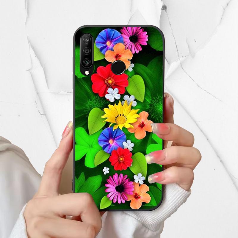 Phone Cover For Huawei P30 Lite Silicone Case MAR-LX1A Fashion Painted Shockproof Soft Fundas For Huawei Nova 4e Coque P30Lite