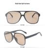 2021 Trendy Retro Double Bridge Sunglasses with Ocean Lens, Big Frame for Men & Women.