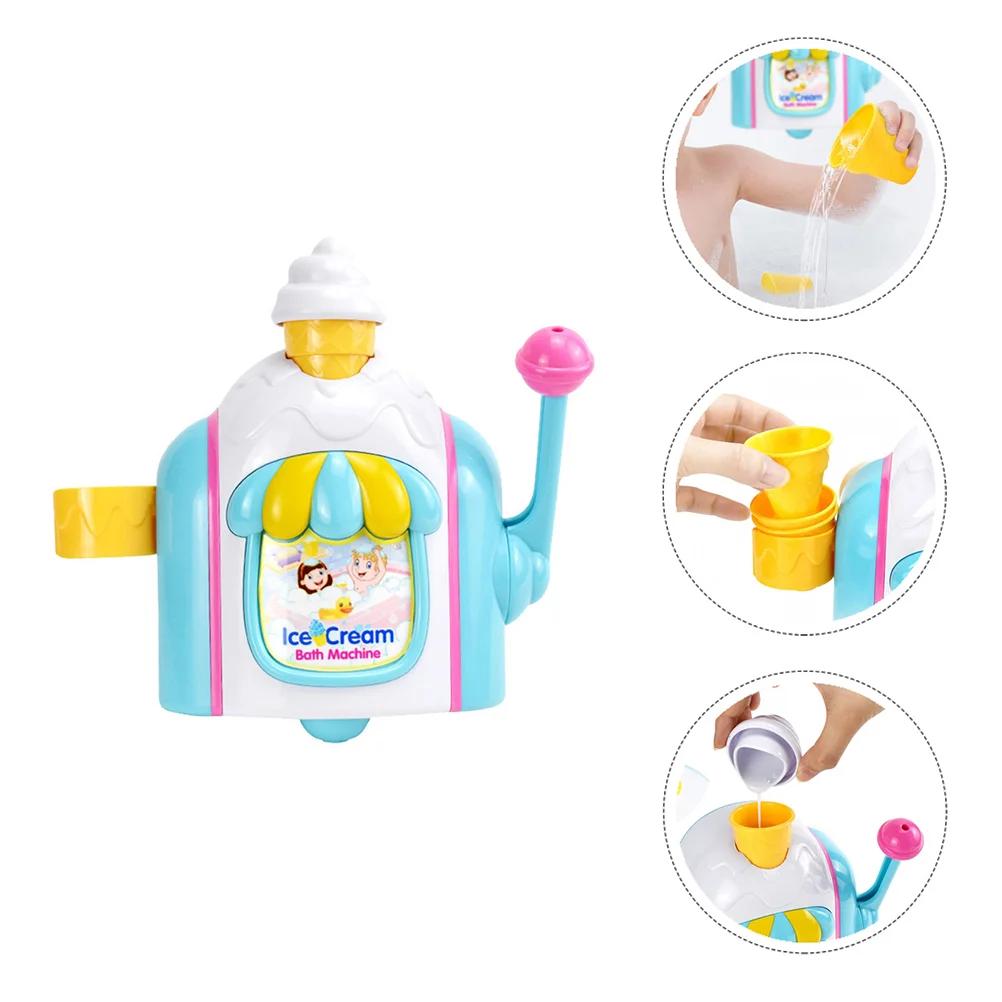 Ice Cream Toy, Ice Cream Maker Bubble Machine ,Stimulates Imagination, Stable Installation, Easy To Use for Toddlers Kids