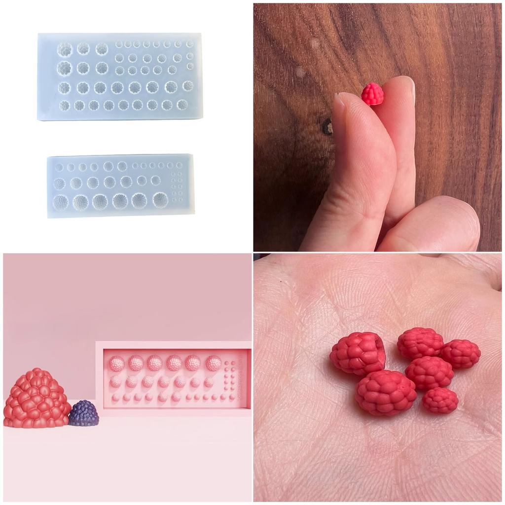 Raspberry Silicone Mold For Resin Crafts Jewelry Making Food Grade Mould Easy Release DIY Accessories Decoration
