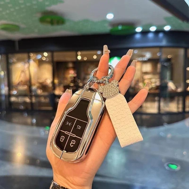 Car Key Case For Maserati Levante Ghibli Quattroporte Gt Granturismo Grancabrio Tpu Cover Shell Fob Protector Accessories