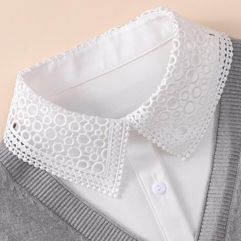 High-Quality Versatile Water-Soluble Embroidery Fake Collar for Women's Fashion