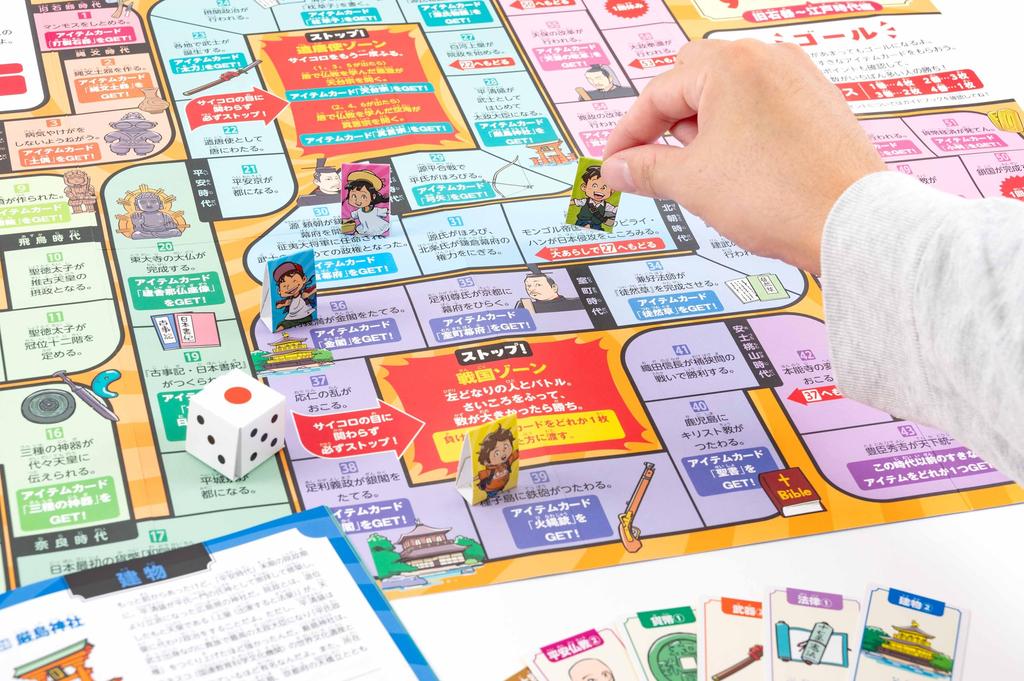 Gentosha Japanese History Sugoroku Card Game