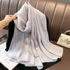 New solid colour anti-silk scarf spring and autumn sunscreen beach towel female silk scarf outside the air conditioning shawl