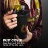 Hydrk PackFlask 500ml/750ml Harness Mounted Water Bottle for Hiking Backpacking - Ultra-Light Collapsible Softflask in Black wi