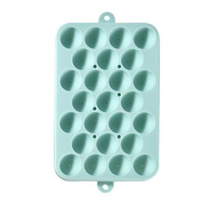 25 Fächer Eisballform Tablett Flexibles Silikon Leicht zu lösen Leicht zu reinigen Eisballmacher Eiswürfelform für Zuhause Küche