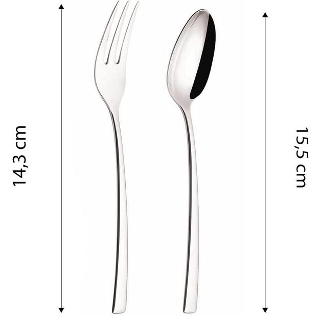 Набор столовых приборов Echtwerk Avelino, серебристый, 30 предметов (EW-BS-0540)