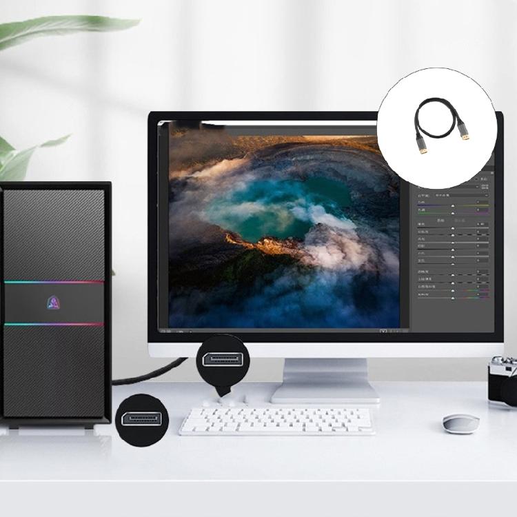 1.4 Video Cable 8K Resolution High Dynamic Ranging Support Flexible Nylon Construction Video Cord