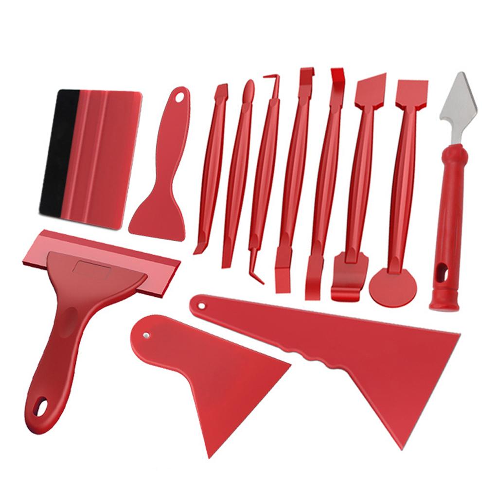 

Автомобильная виниловая пленка для оклейки, инструмент для украшения, наклейка на окно автомобиля, лобовое стекло, портативный набор скребков, 13 шт./набор, упаковка в коробке