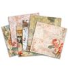 24 Sheets Vintage Floral Theme Snow Sock Craft Paper Pads Cutting Dies Art Background Origami Scrapbooking Card Making