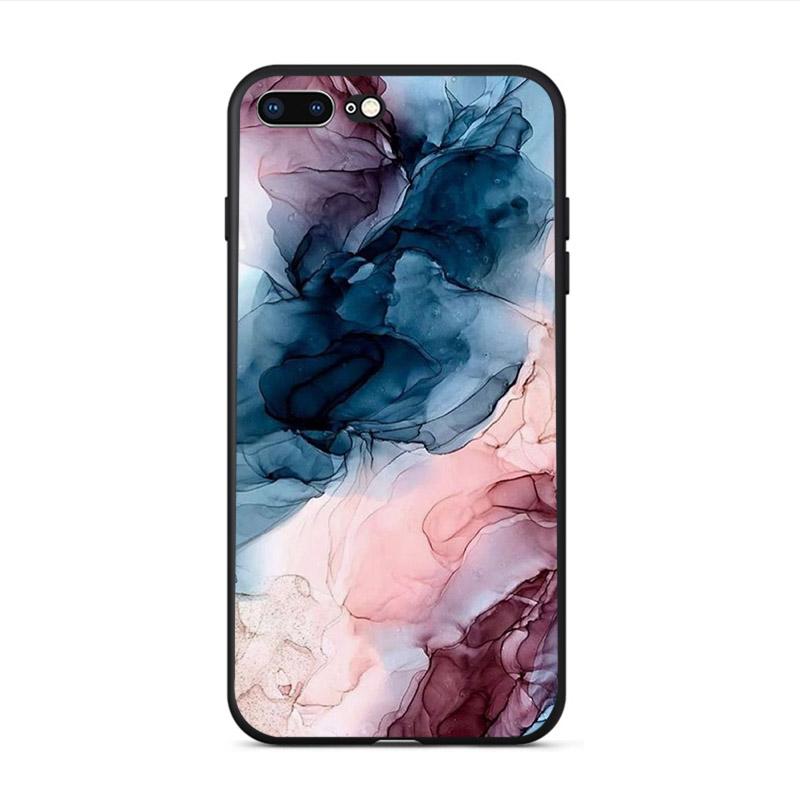 Weiche Telefonhülle mit glänzender Granitstein-Marmorstruktur für iPhone X XS XR 11 Pro Max SE2020 6s 6 7 8 plus 5 5S 10 TPU-Schale